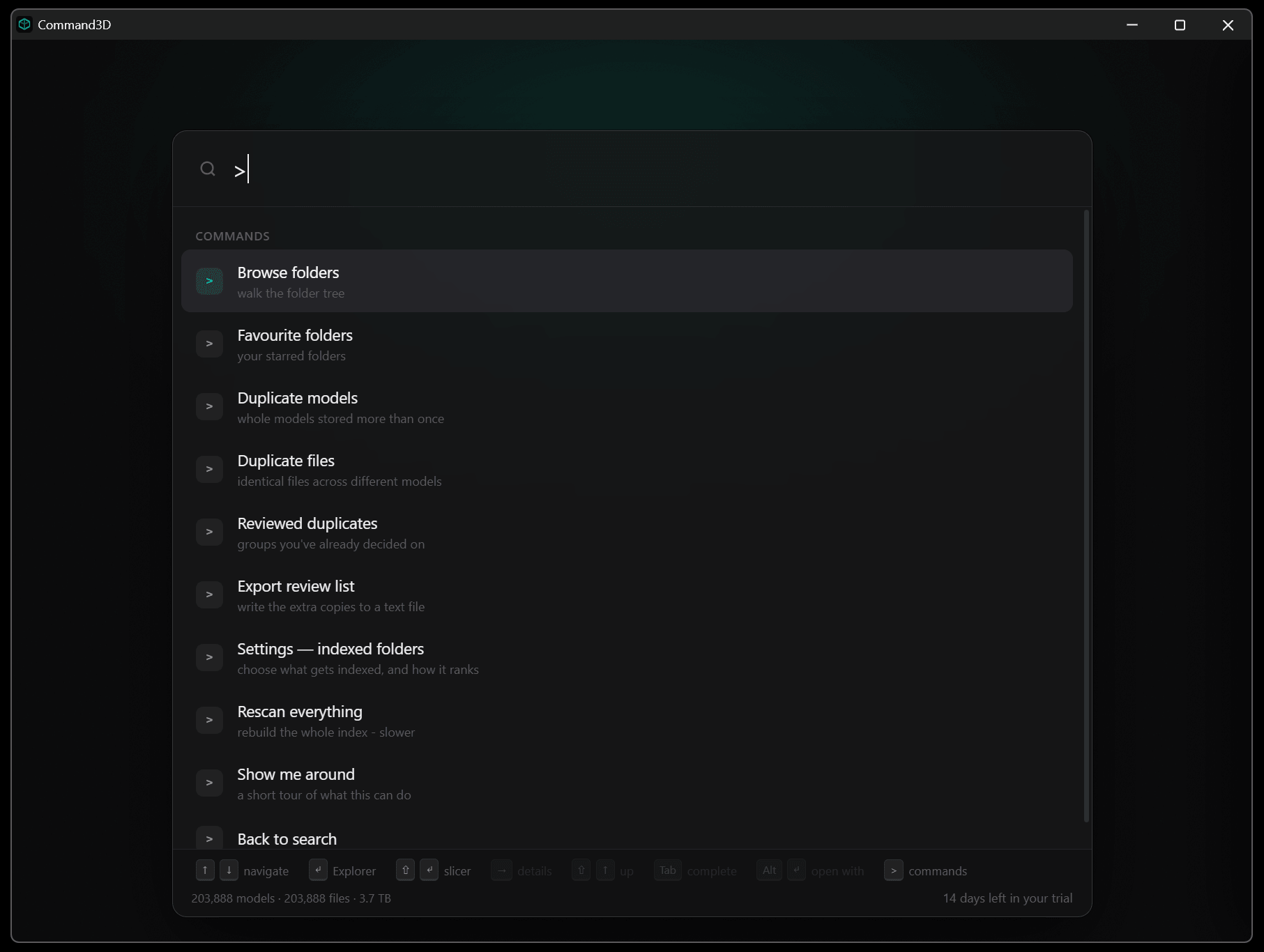 Commands including duplicate reports